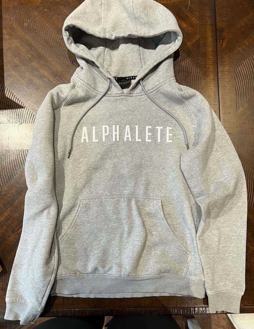 Alphalete Identity Pullover Hoodie Heather Grey Size S